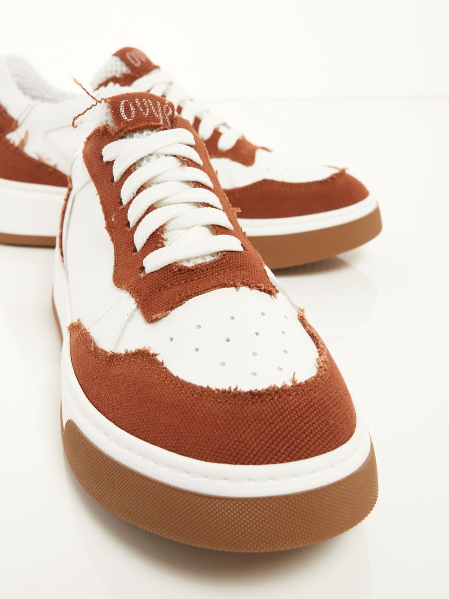 moda scarpe Leather And Canvas Sneaker F08161027-0405 In Saldi